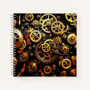 Steampunk Clockwork Gears 1004 Notitieboek