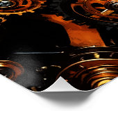 Steampunk Clockwork Gears 1004 Perfect Poster (Hoek)