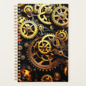 Steampunk Clockwork Gears 1004 Planner (Voorkant)