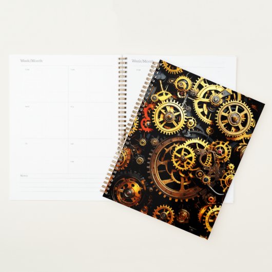Steampunk Clockwork Gears 1004 Planner (Display)