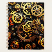 Steampunk Clockwork Gears 1004 Planner (Voorkant)