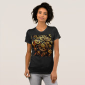 Steampunk Clockwork Gears 1004 T-shirt (Voorkant volledig)