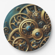 Steampunk Clockwork Gold en Blauwgroen