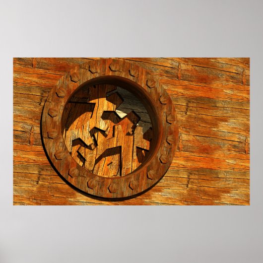 steampunk clockwork poster (Voorkant)