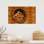 steampunk clockwork poster (Keuken)