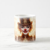 Steampunk Clown Vrouw Blauwe Ogen Hemd Mok (Center)