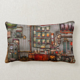 Steampunk - Coffee - De koffiezetster van het bedr Kussen