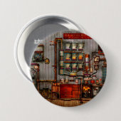 Steampunk - Coffee - De koffiezetster van het bedr Ronde Button 7,6 Cm (Voorkant /achterkant)