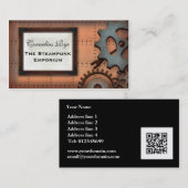 Steampunk Cogs Aangepaste Visitekaartjes (Voorkant / Achterkant)