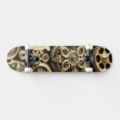 Steampunk Cogs en Gears Persoonlijk Skateboard (Horizontaal)