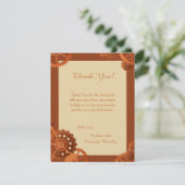 Steampunk Cogs Gears 4x5 Weddenschap Hartelijk dan Bedankkaart (Staand voorkant)