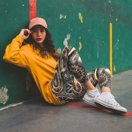 Steampunk Cogs & Gears Patroon Leggings