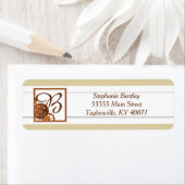 Steampunk Cogs Gears Wedding Return Label (Insitu)