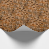 Steampunk Cogs Wrapping Paper Cadeaupapier (Hoek)