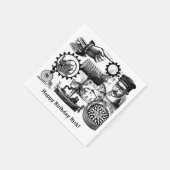 Steampunk Collage #1 beroemd gemaakt door ArtInspi Servet (Hoek)