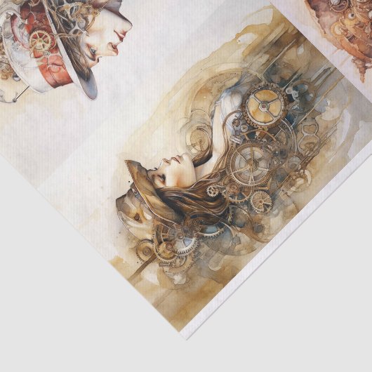 Steampunk Collage 1 Decoupage papier (Detail)