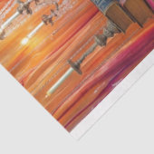 Steampunk Collage beroemd gemaakt door Elsie Lane Tissuepapier (Detail)