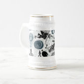 Steampunk Collage gekleurd Bierpul (Voorkant links)