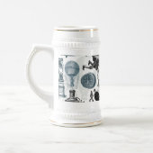 Steampunk Collage gekleurd Bierpul (Links)