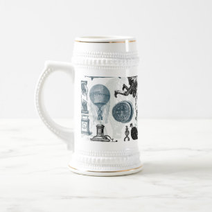 Steampunk Collage gekleurd Bierpul