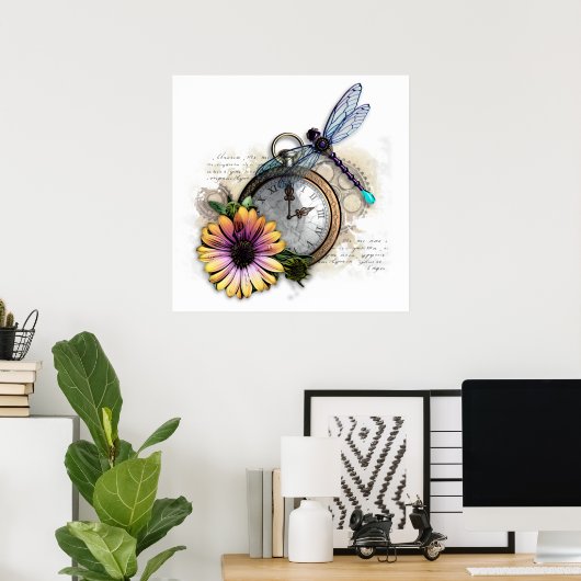 Steampunk Collage Poster (Thuiskantoor)