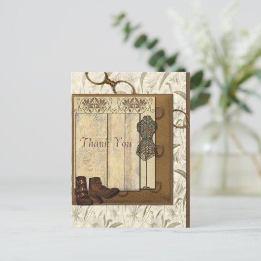 Steampunk Collage Verjaardag Briefkaart (Staand voorkant)