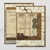  Steampunk Collage Verjaardag Kaart (Voorkant / Achterkant)