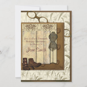 Steampunk Collage Verjaardag Kaart