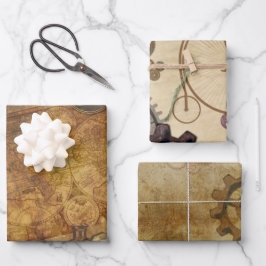 Steampunk  Collectie Inpakpapier Vel
