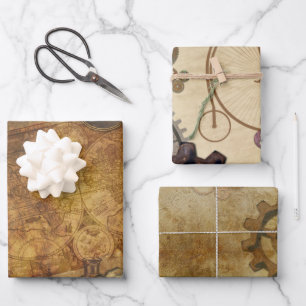 Steampunk  Collectie Inpakpapier Vel