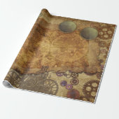 Steampunk  Collectie — Papieren pakbladen Cadeaupapier (Uitgerold)