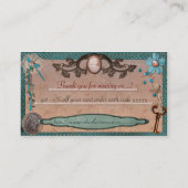 Steampunk Collectives voor Web of Local Business Visitekaartje (Achterkant)