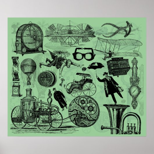 Steampunk College Nummer 2 Poster (Voorkant)