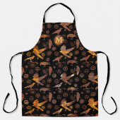 Steampunk Colorful Rust Gears and Crows Monogram Schort (Voorkant)