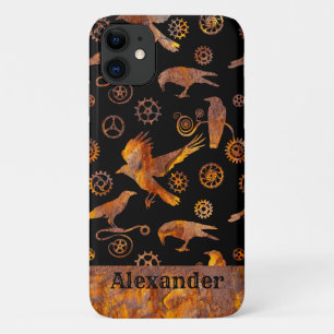 Steampunk Colorful Rusty Gears en Crows Custom Case-Mate iPhone Case