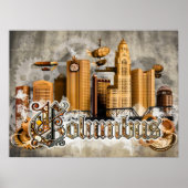 Steampunk Columbus Poster (Voorkant)
