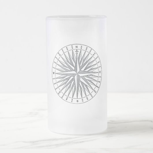  Steampunk Compass Roos Matglas Bierpul (Center)