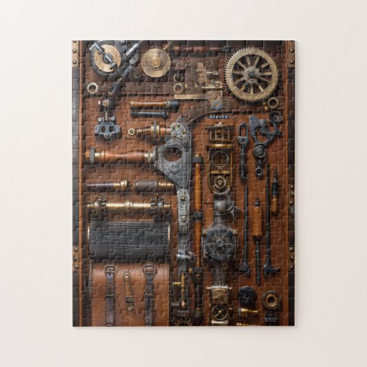 Steampunk complex toolbox legpuzzel (Verticaal)
