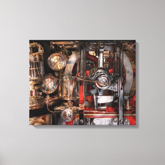 Steampunk - Controleer de meters Canvas Afdruk (Voorkant)