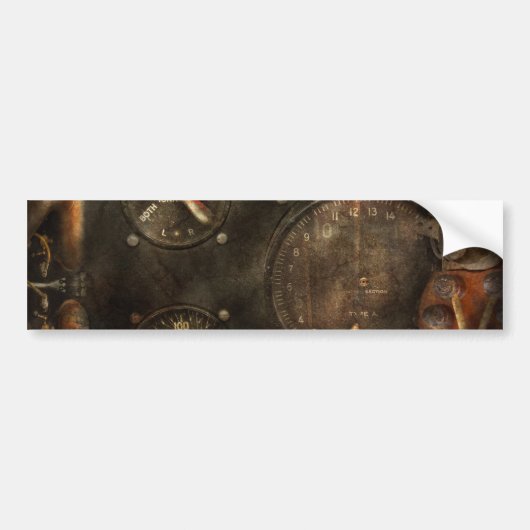 Steampunk - controleer uw druk bumpersticker (Voorkant)