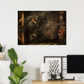 Steampunk - controleer uw druk poster (Thuiskantoor)