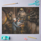 Steampunk - Controles op de USS Washington 1920 Tissuepapier (Craft)