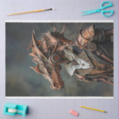 Steampunk Copper Dragon Decoupage Tissuepapier (Craft)