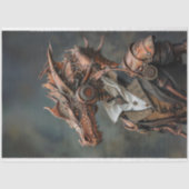 Steampunk Copper Dragon Decoupage Tissuepapier (Voorkant)