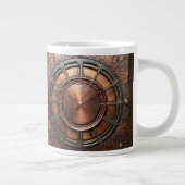 Steampunk Copper Time Face Grote Koffiekop (Rechts)