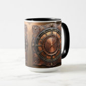 Steampunk Copper Time Face Mok (Voorkant rechts)