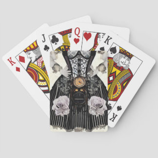 Steampunk Corset Dress Pokerkaarten