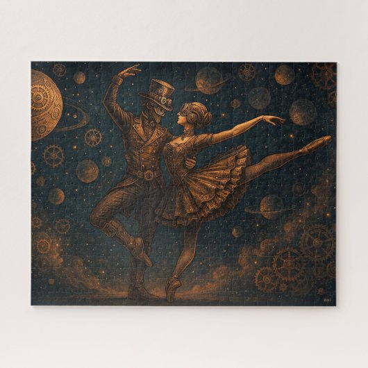 Steampunk Cosmic Ballet Puzzel Legpuzzel (Horizontaal)
