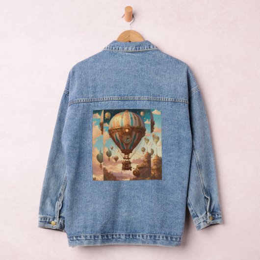"Steampunk Cosmos: Oude wonderen en kosmische tech Denim Jacket (Hangar)
