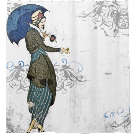 Steampunk cosplay- vinttadgordijn Douchegordijn (Voorkant)